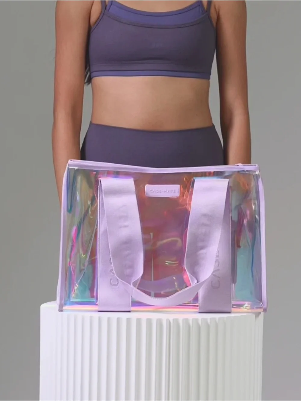 Casetify Lavender Iridescent Soap Bubble Jelly Tote - Picture 3 of 3